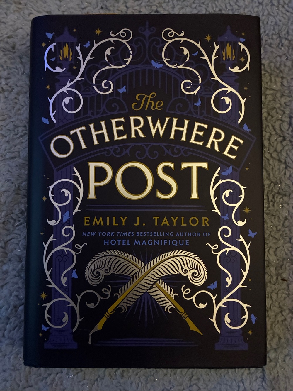 Original Penguin Hardcover Book Cover in Purple and Gold